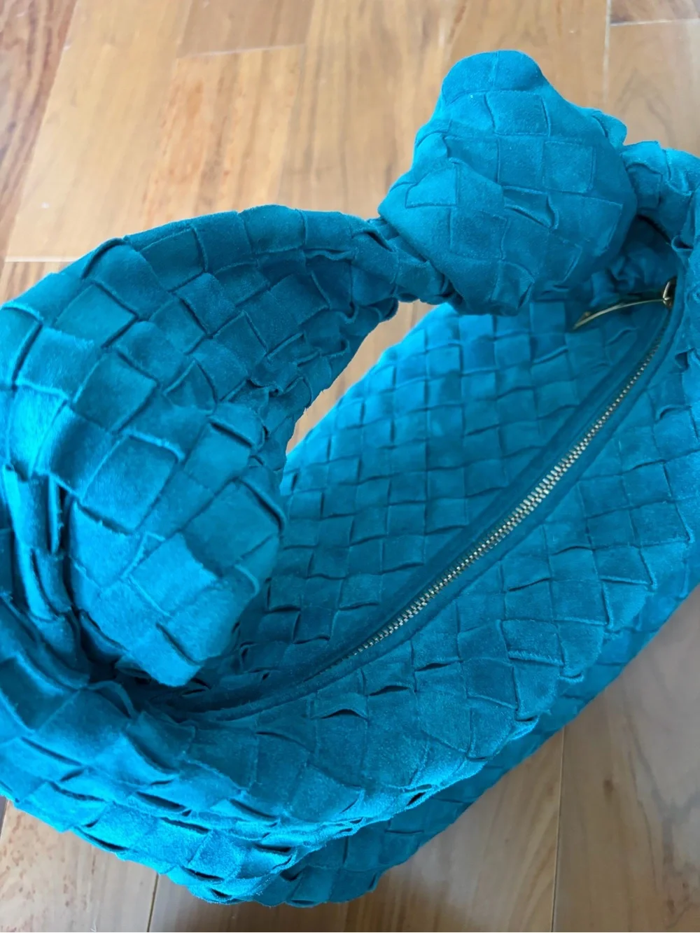 Bottega suede jodie scuba (teal color)
